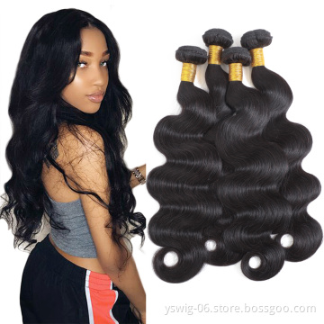 Factory Wholesale Price Human Hair 1b# Natural Black Color Body Wave Virgin Hair Vendors